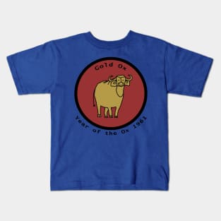 Born 1961 Year of the Gold Ox Kids T-Shirt